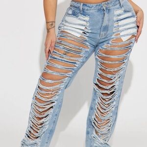 Fashion Nova Non Stretch Straight Jeans